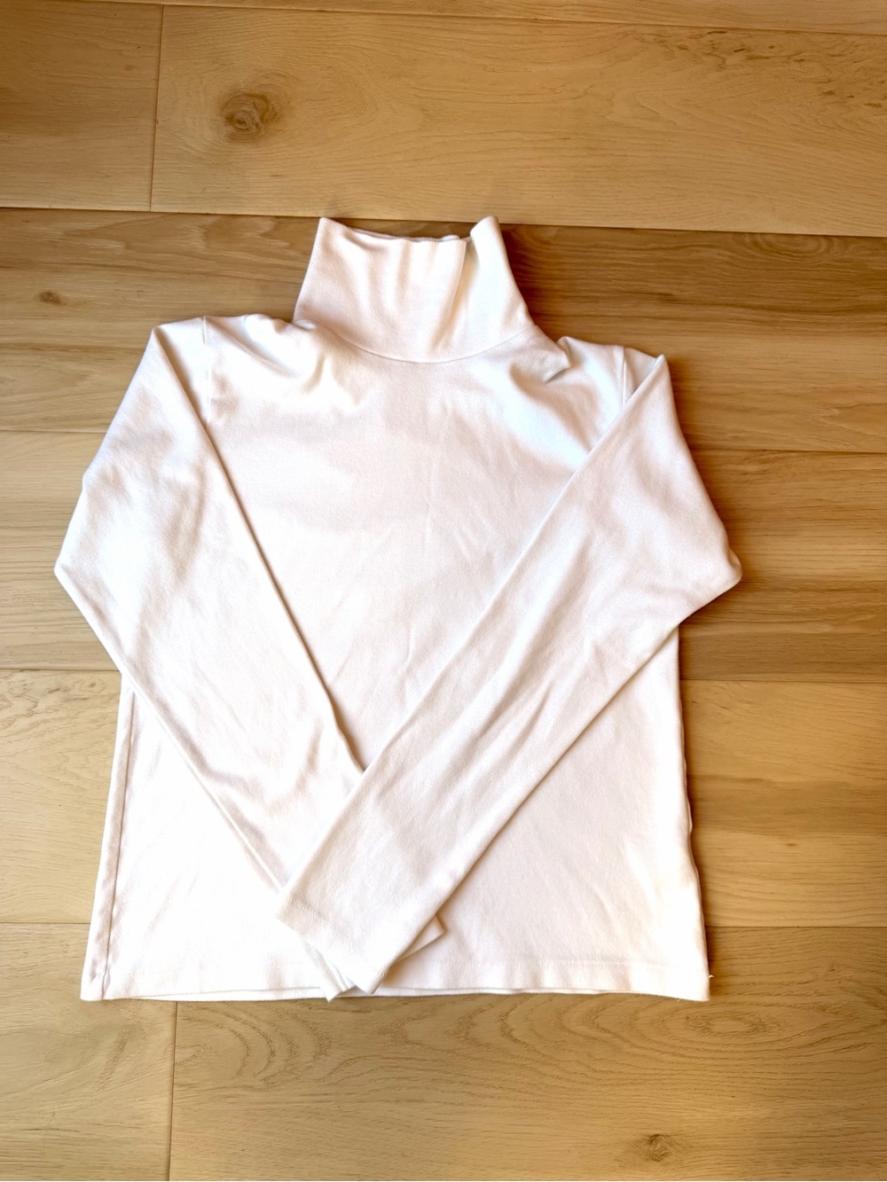Uniqlo Women's Smooth Stretch Cotton Turtleneck Long-Sleeve T-Shirt